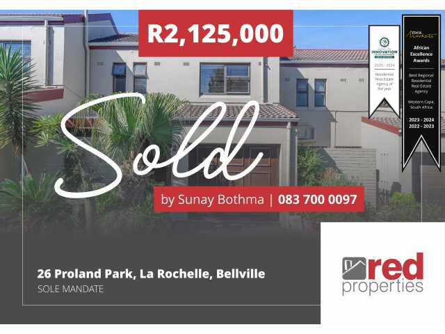  26 Proland Park Proland, La Rochelle, Bellville 